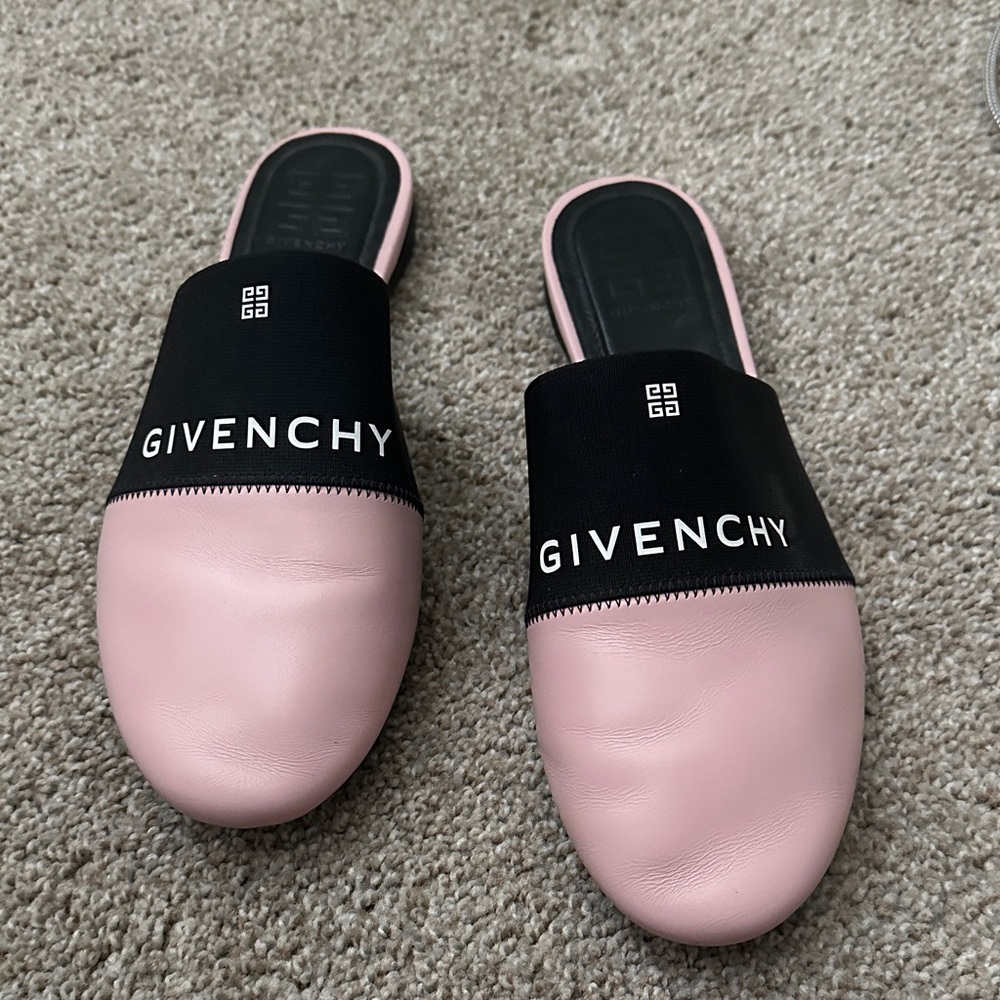 Givenchy Black and Pink Women's Mules